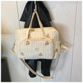 Diaper Handbag Embroidered Women Shoulder Crossbody Bag Hospital Travel Mother Kid Large Mommy Bag Baby Organizer Maternity Pack