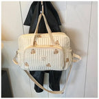 Diaper Handbag Embroidered Women Shoulder Crossbody Bag Hospital Travel Mother Kid Large Mommy Bag Baby Organizer Maternity Pack
