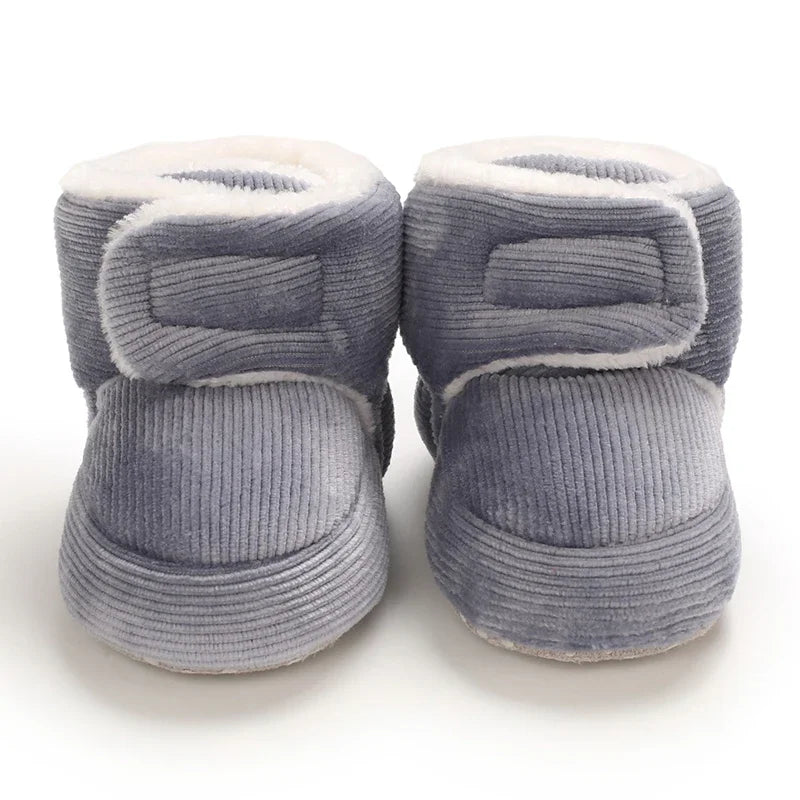 Winter Baby Cotton Shoes Thick Plush Snow Boots Soft Casual Walking Shoes for 0-18 Month Old Comfortable Toddler Footwear