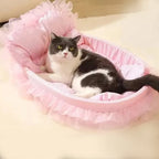 Cat Nest Macaroon Colour Small Dog Kennel Removable Washable Four Seasons Universal Soft Warm Dopamine Cats Nests Pet Products
