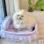 Cat Nest Macaroon Colour Small Dog Kennel Removable Washable Four Seasons Universal Soft Warm Dopamine Cats Nests Pet Products