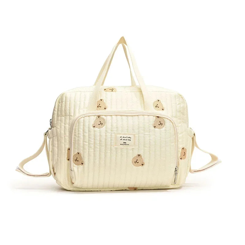 Diaper Handbag Embroidered Women Shoulder Crossbody Bag Hospital Travel Mother Kid Large Mommy Bag Baby Organizer Maternity Pack